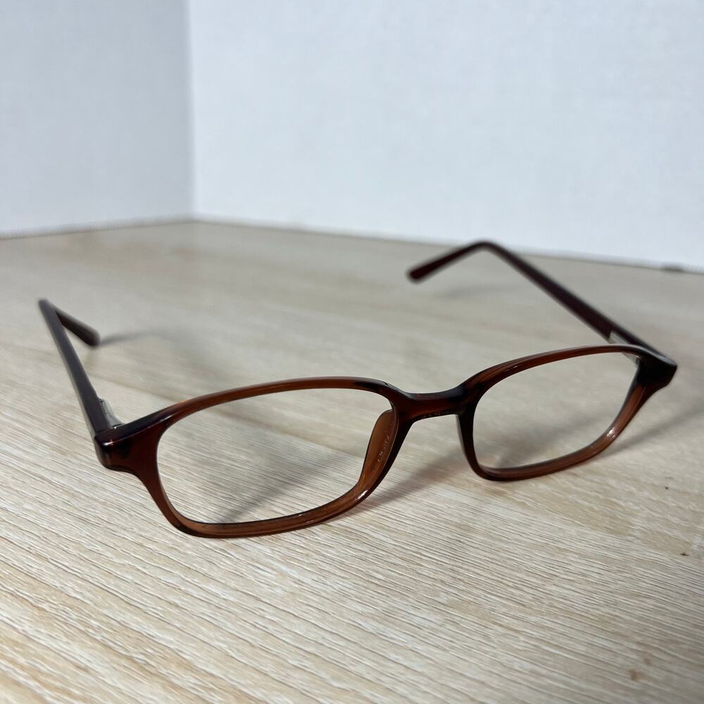 Vintage Romco 1A Eyeglasses Brown Translucent RO 48-20  4 1/4 - 5 1/2